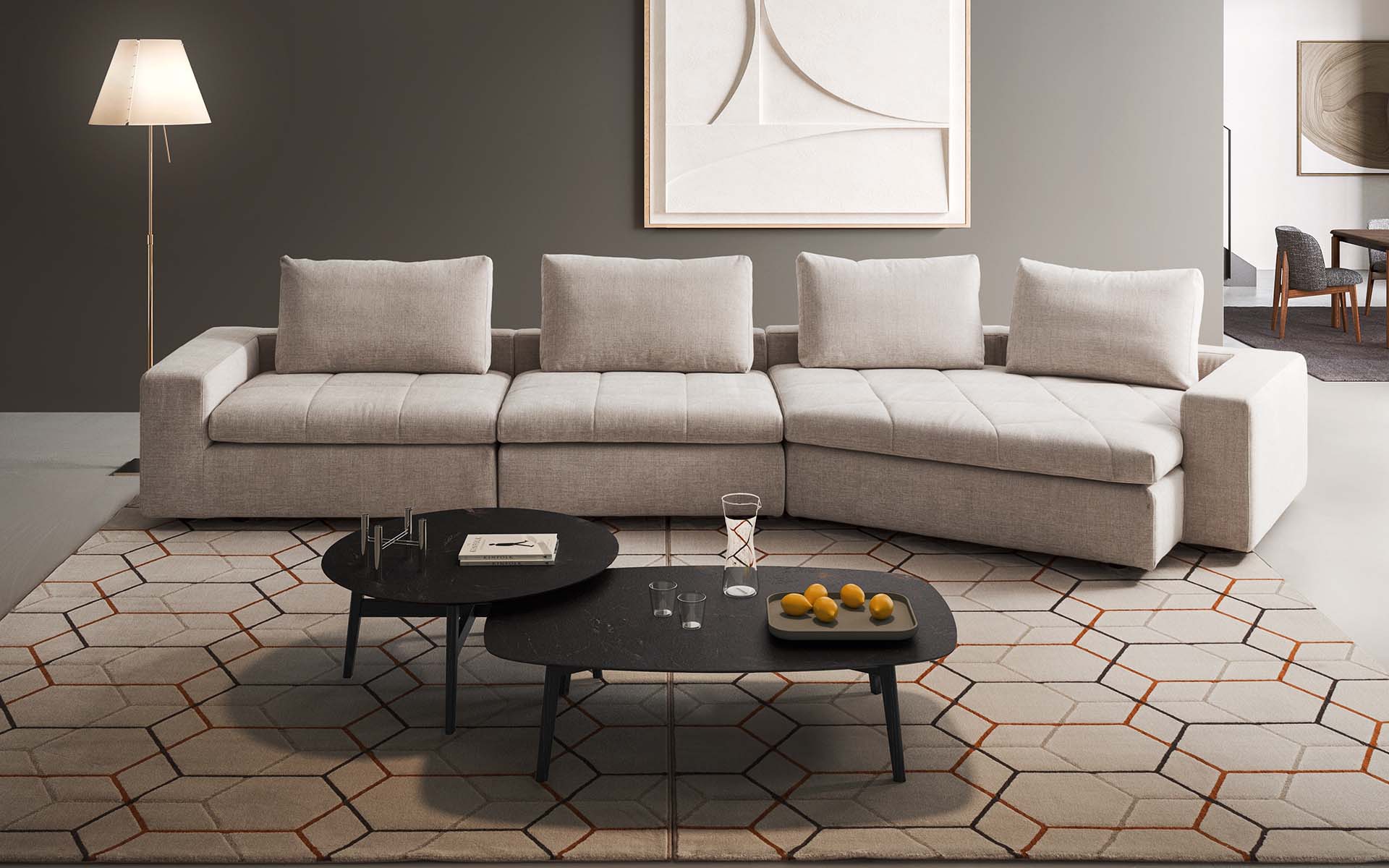 Calligaris lounge-y Modular Sofa System Fabric CS3435 | Calligaris Toronto