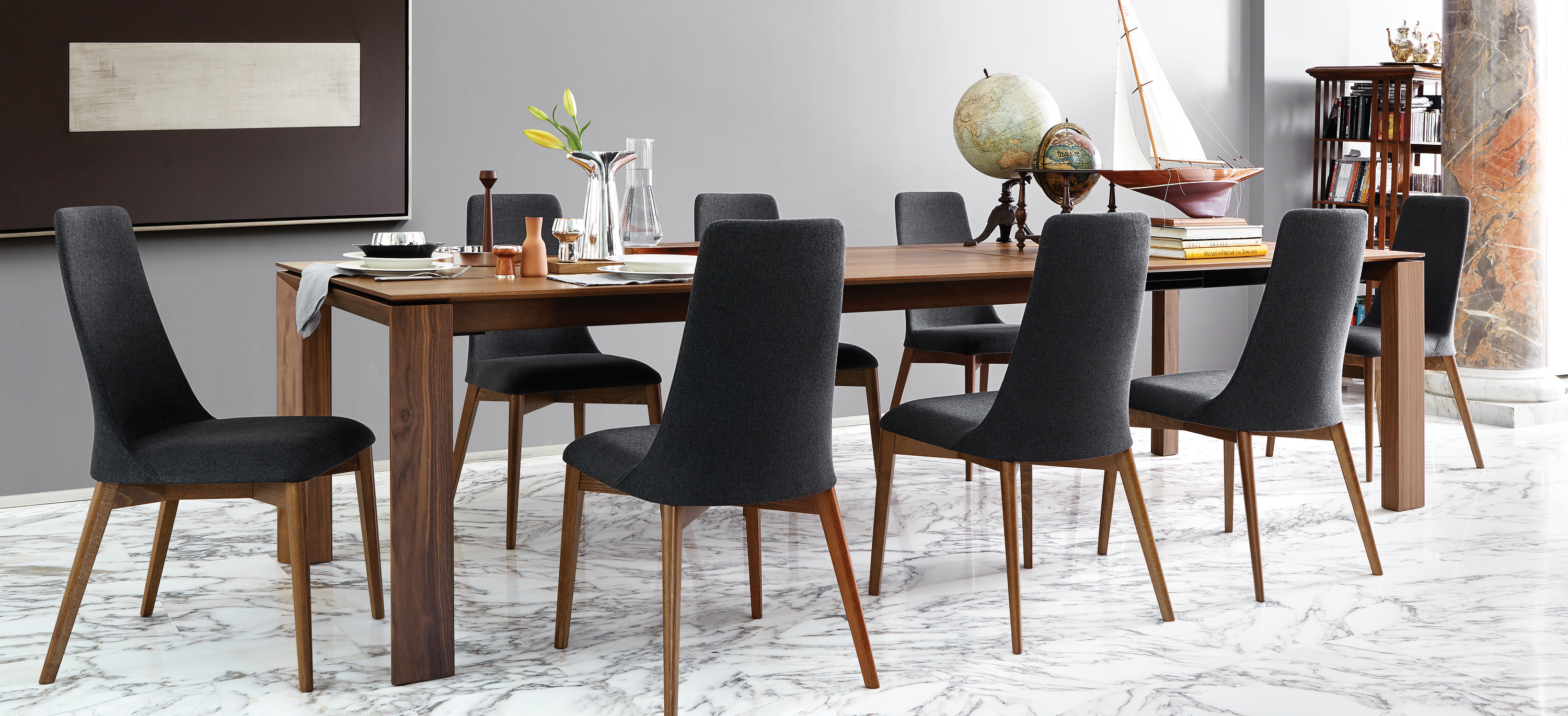Omnia Extendable Contemporary Dining Table Calligaris Toronto Vaughan