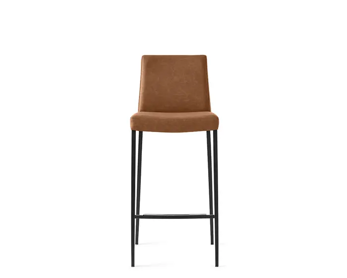 Aida: Padded upholstered chair with metal frame | Calligaris
