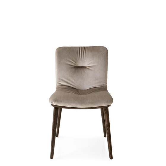 Annie: Chair with plush seat and wooden base | Calligaris Toronto Annie: Chair with plush seat and wooden base | Calligaris Toronto
