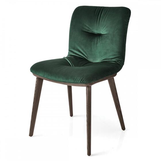 Annie: Chair with plush seat and wooden base | Calligaris Toronto