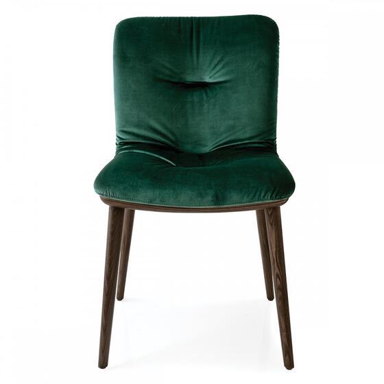 Annie: Chair with plush seat and wooden base | Calligaris Toronto