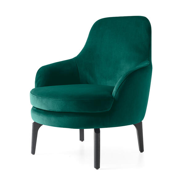 Medea Upholstered armchair with wooden legs CS3407-DTP1000 MTO | Calligaris