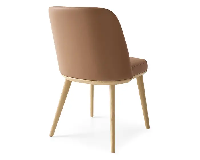 Foyer: Upholstered chair with wooden base | Calligaris Toronto Store