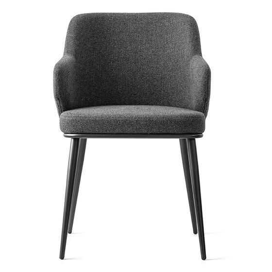 Foyer: Upholstered armchair with metal base | Calligaris Toronto Store