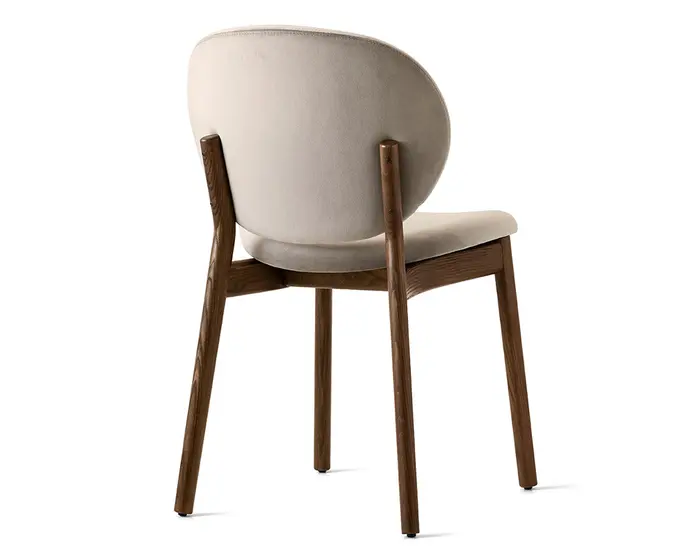 Inès: Upholstered chair with wooden frame | Calligaris Toronto Store