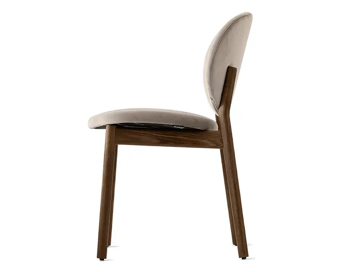Inès: Upholstered chair with wooden frame | Calligaris Toronto Store