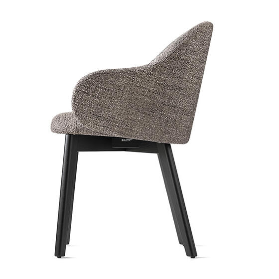 Holly Fab: Upholstered chair with wooden base | Calligaris Toronto