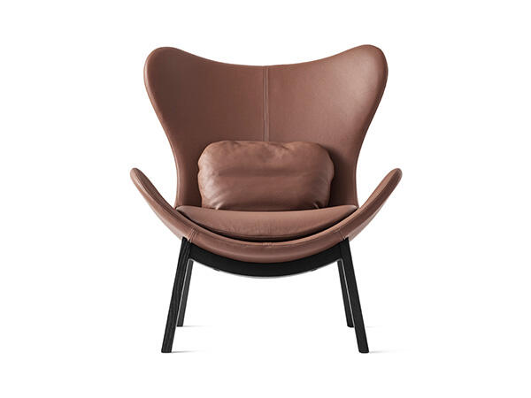 Lazy: Upholstered armchair with wooden base | Calligaris Toronto Store