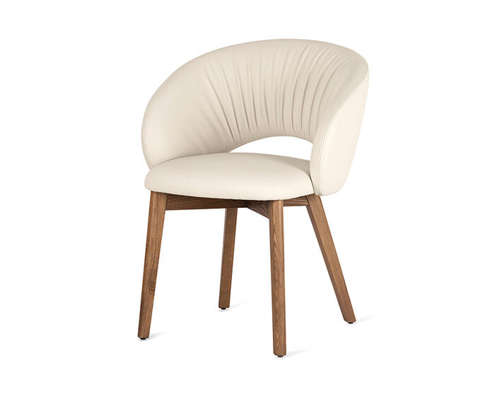 Anime: Padded armchair with wooden legs | Calligaris Toronto Store