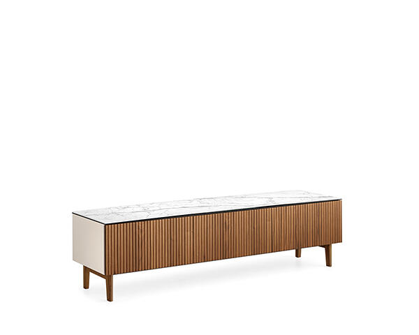 【最終値下げです！！！】Calligaris SEATTLE TVボード Vertical: TV bench with fluted front | Calligaris Toronto Store