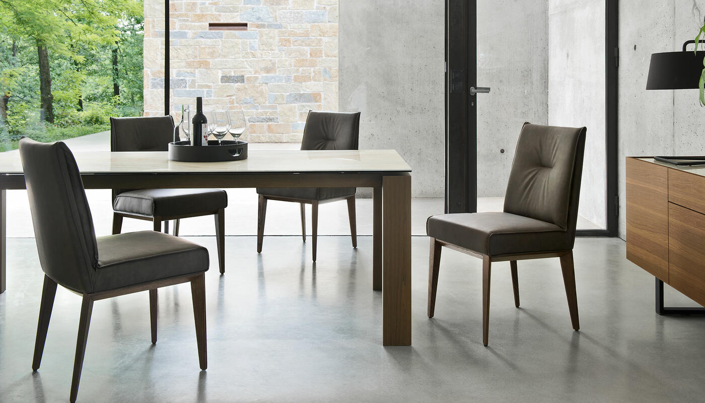 Romy: Chair with plush seat and wooden base | Calligaris Toronto Store