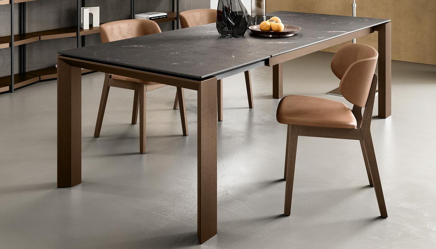 Claire: Wooden chair with upholstered seat and back | Calligaris