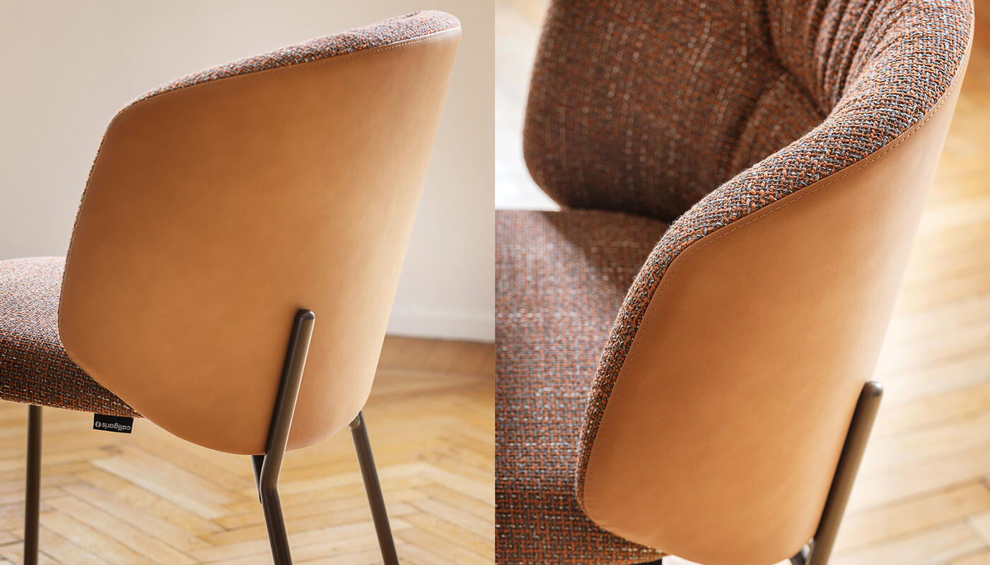 Sweel: Upholstered chair with metal base | Calligaris Toronto Store
