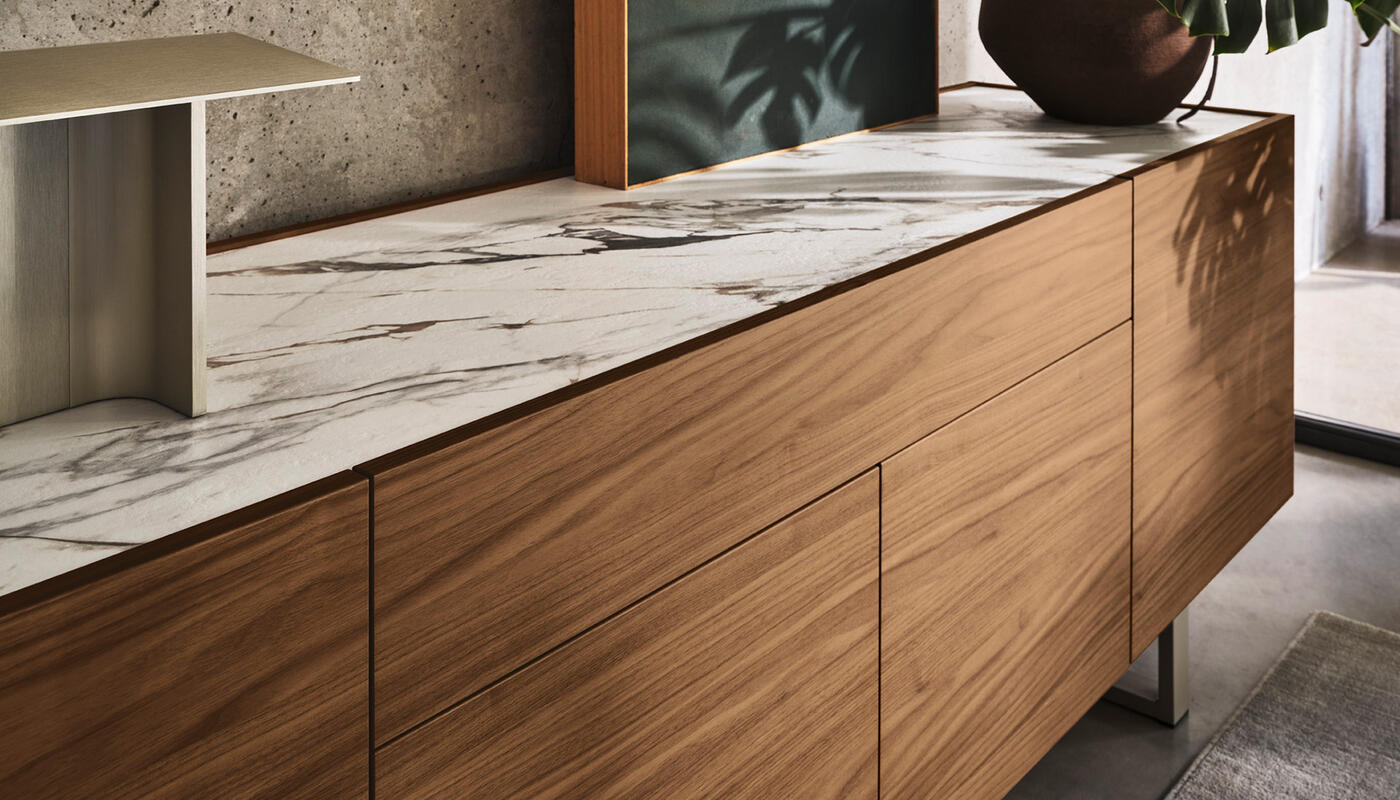 Horizon: Minimalist sideboard with drawer | Calligaris Toronto Store