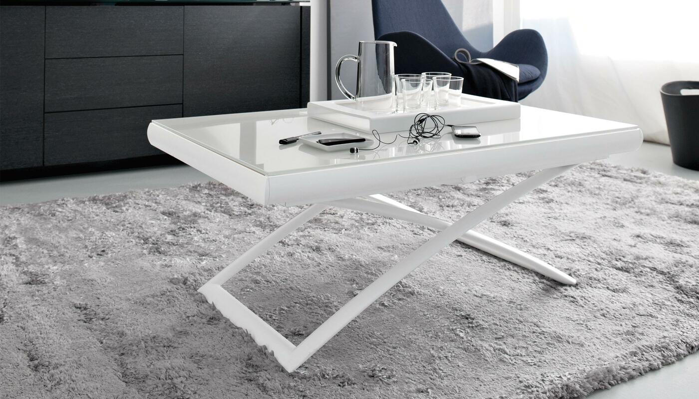 Calligaris/マスコッティ CB490 Dakota: Height-adjustable coffee table with extendable top