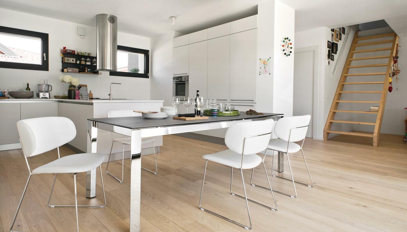 ダイニングテーブル Calligaris Duca extendable Dining table Duca: Table with extendable rectangular top and metal legs